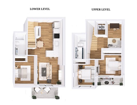 Three Bedroom Two Bathroom Townhome